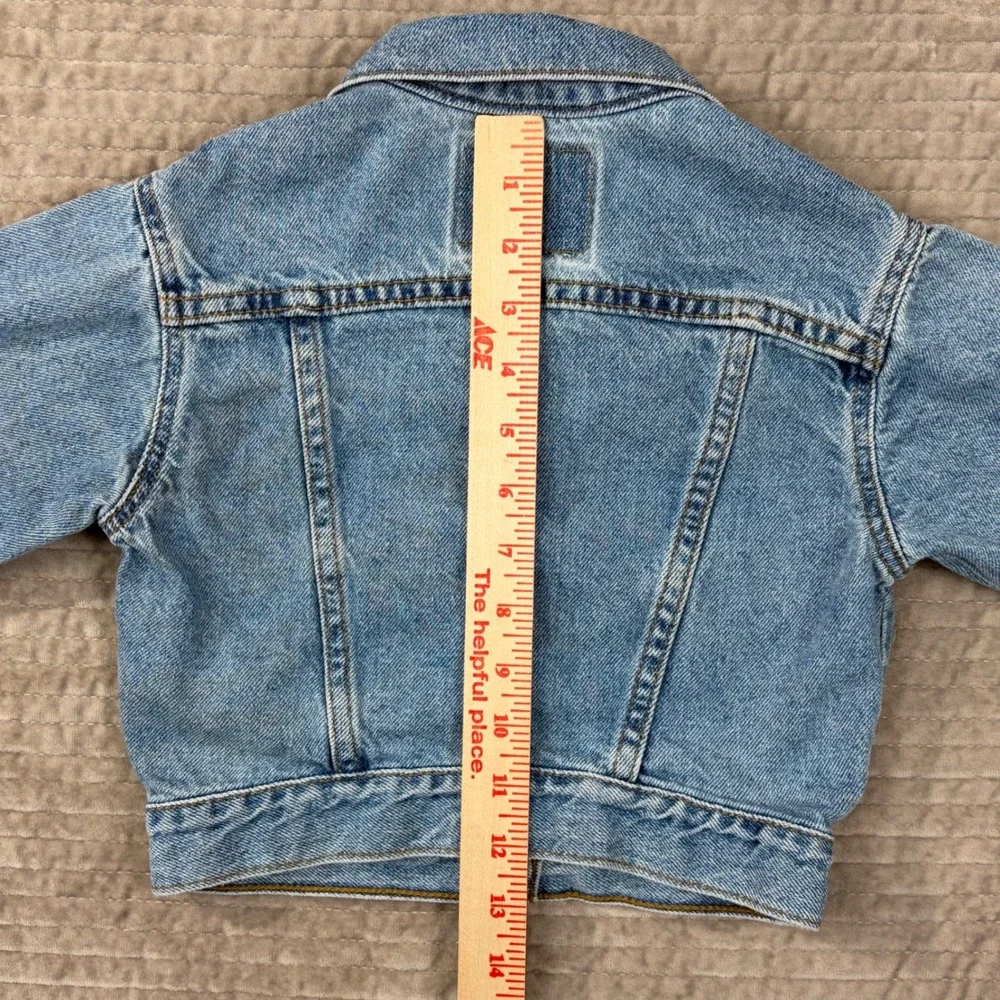Vintage Levis Denim Trucker Jacket Toddler 3T‎ Light Wash Made in USA 70506-0491